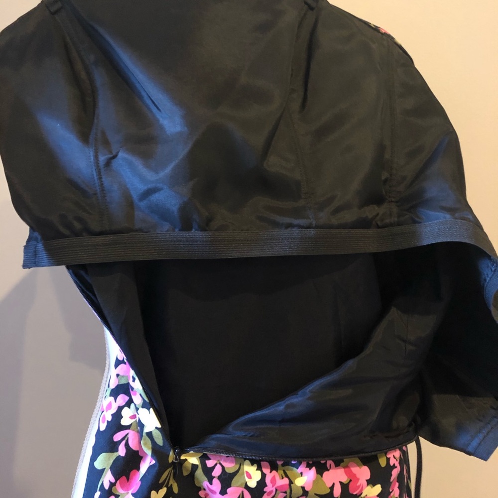 ANN TAYLOR LOFT | black floral print dress - Picture 6 of 7